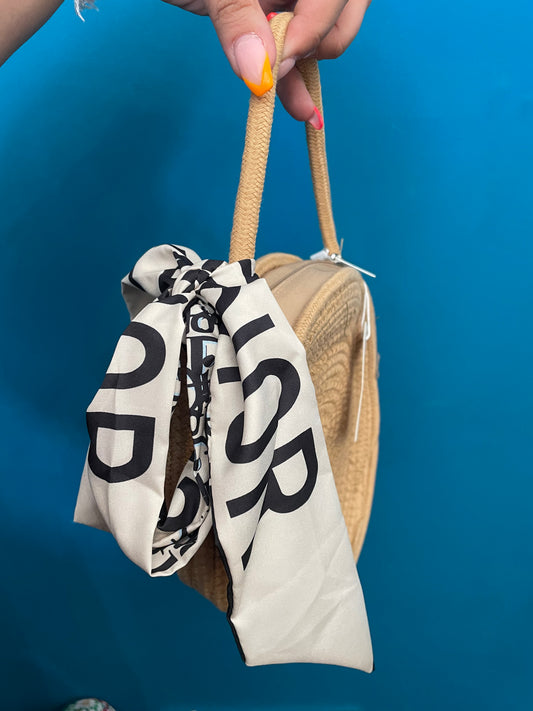 Bolso rafia CD redondo
