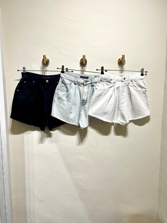 Short denim pinzas